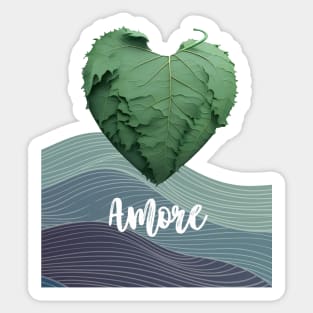 Love Nature No. 2: Amore Green Valentine's Day Sticker